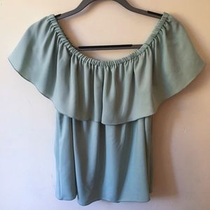 Aritzia Wilfred Promener Off-The-Shoulder Blouse